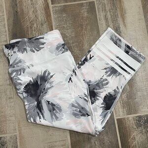 Fabletics Crop Mid-Rise Leggings, Floral Crop Leggings, Size M